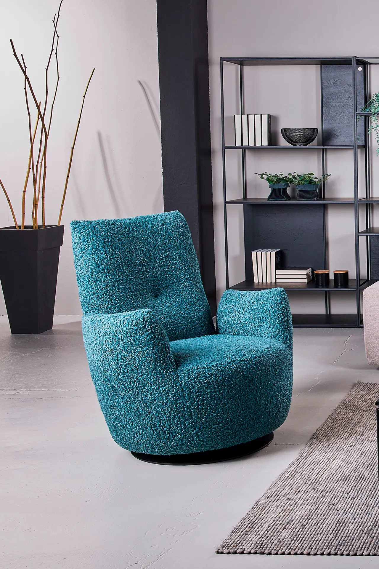Relaxačné kreslo Blobb od Bullfrog Design v interiéri, dizajn Kurt Beier a Kati Quinger