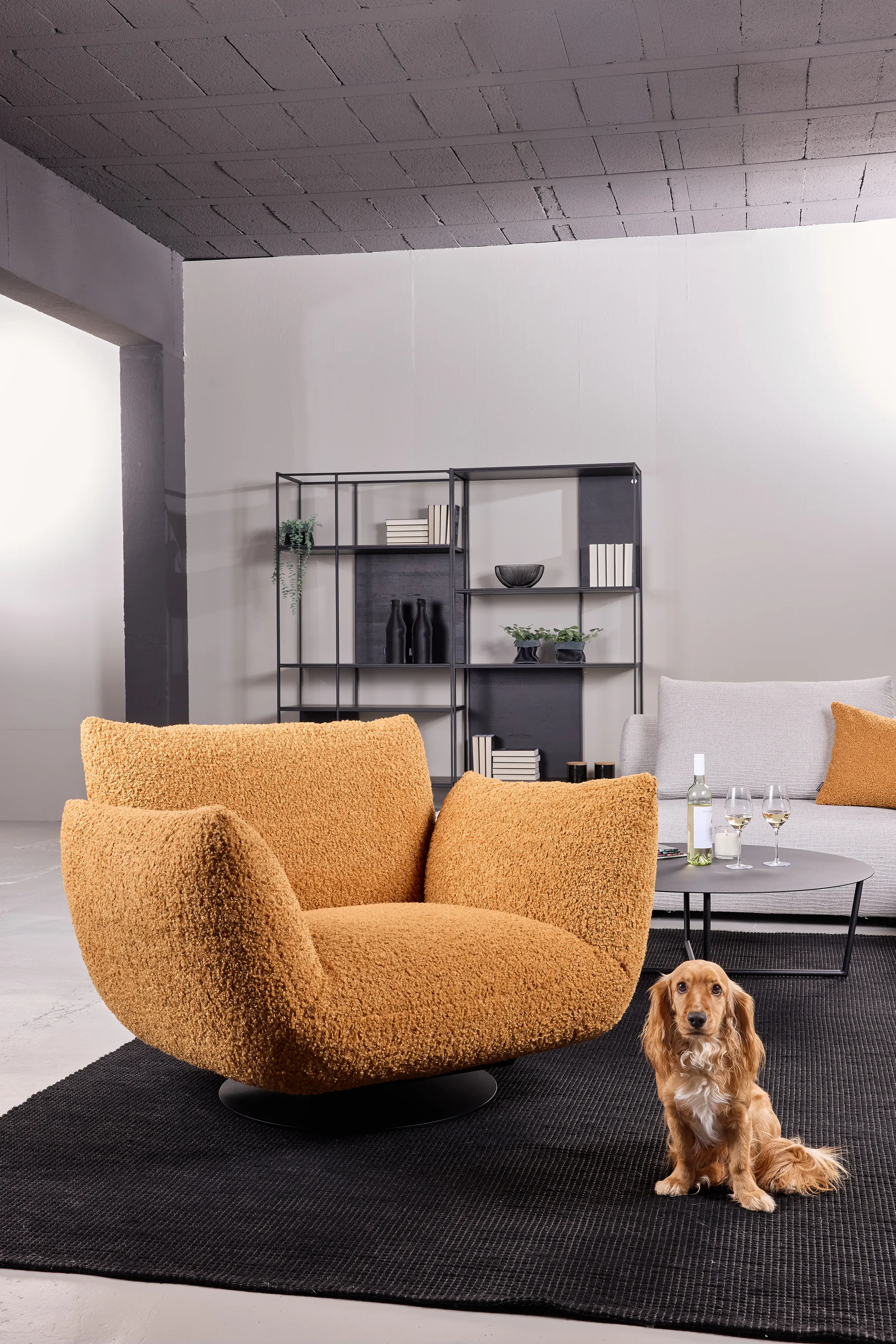 Relaxačné kreslo Boogie od Bullfrog Design v interiéri, dizajn Kurt Beier a Kati Quinger